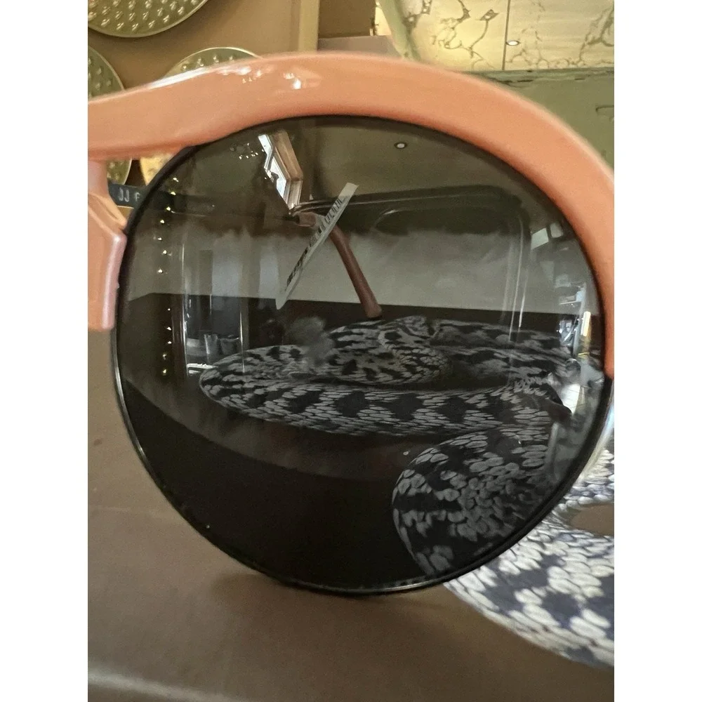 2 Pair Joes Jeans Round Sunglasses UV Protection‎ Satin Blush Gunmetal Grey NWT